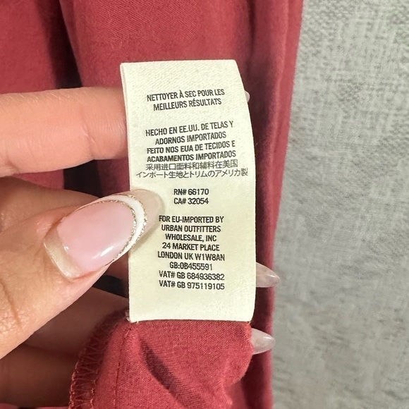 free people made in philadelphia red beck dress size S - Picture 6 of 8